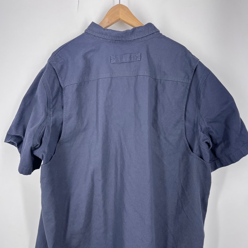 Duluth Trading Co Mens Swinging Fire Hose Button Cotton Short Sleeve Shirt 2XLT - Picture 4 of 13